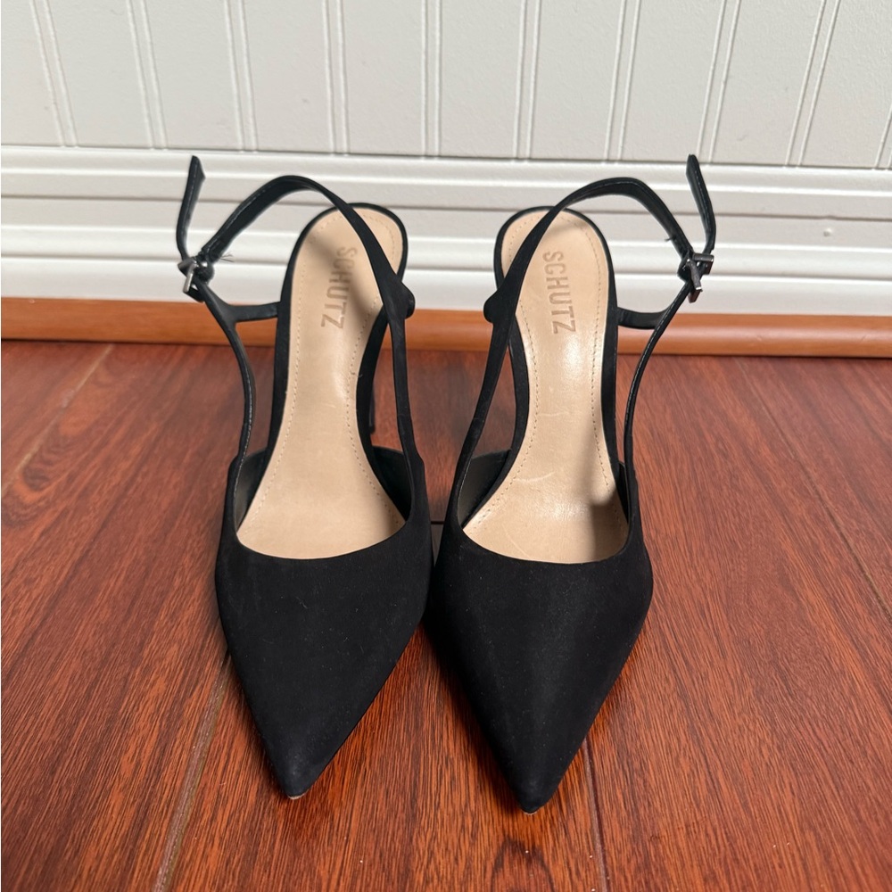 SCHUTZ Black Pointed Heels